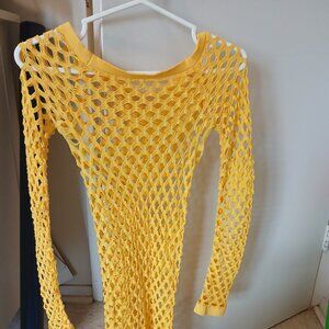 Yellow Mesh Dress Like Cover